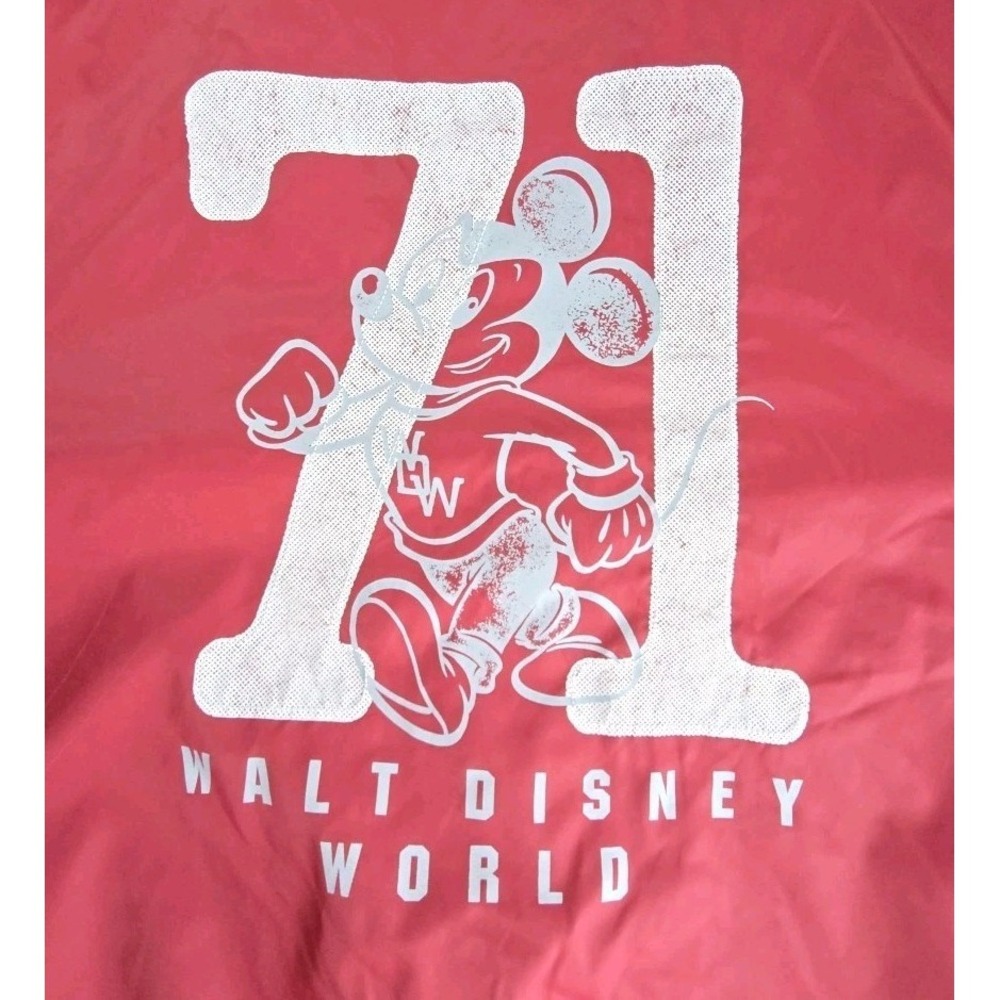 Vintage WALT Disney WORLD Jacket LARGE Satin Windbreaker Varsity LOGO